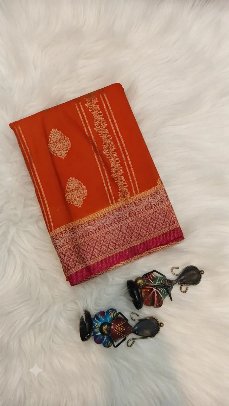 Mysore Silk Saree With Rich Pallu