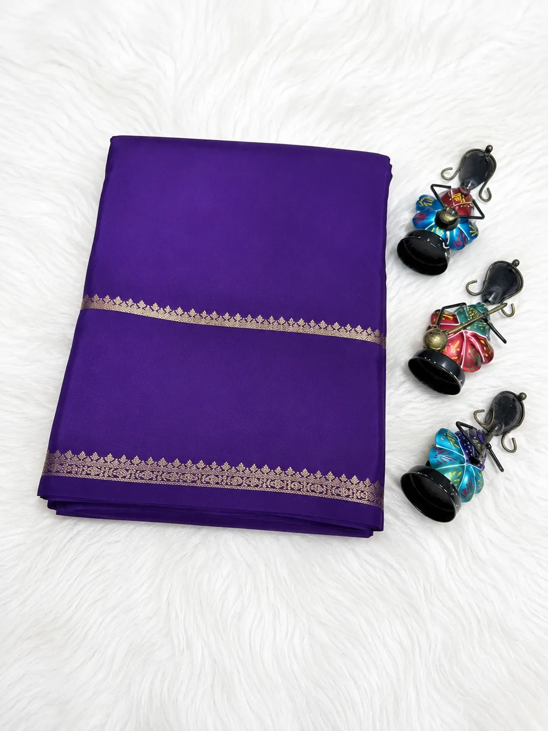 Premium Mysore Silk Crepe Saree