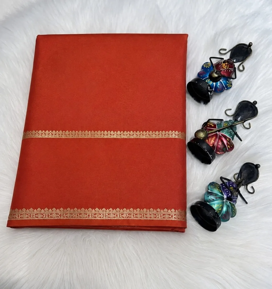 Premium Mysore Silk Crepe Saree