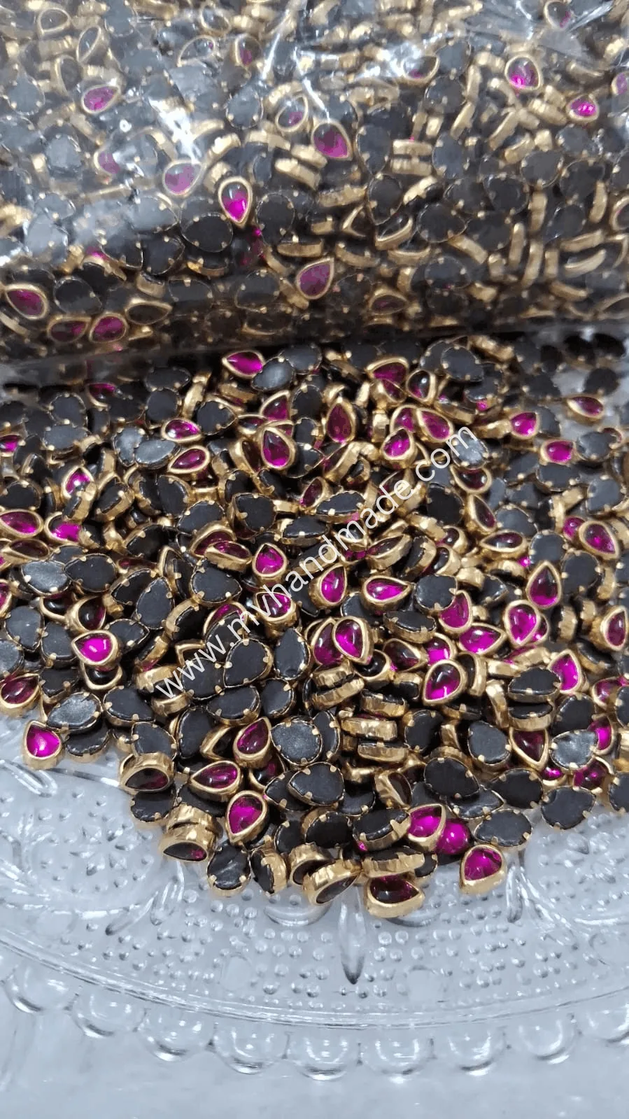 Rani pink drop shape