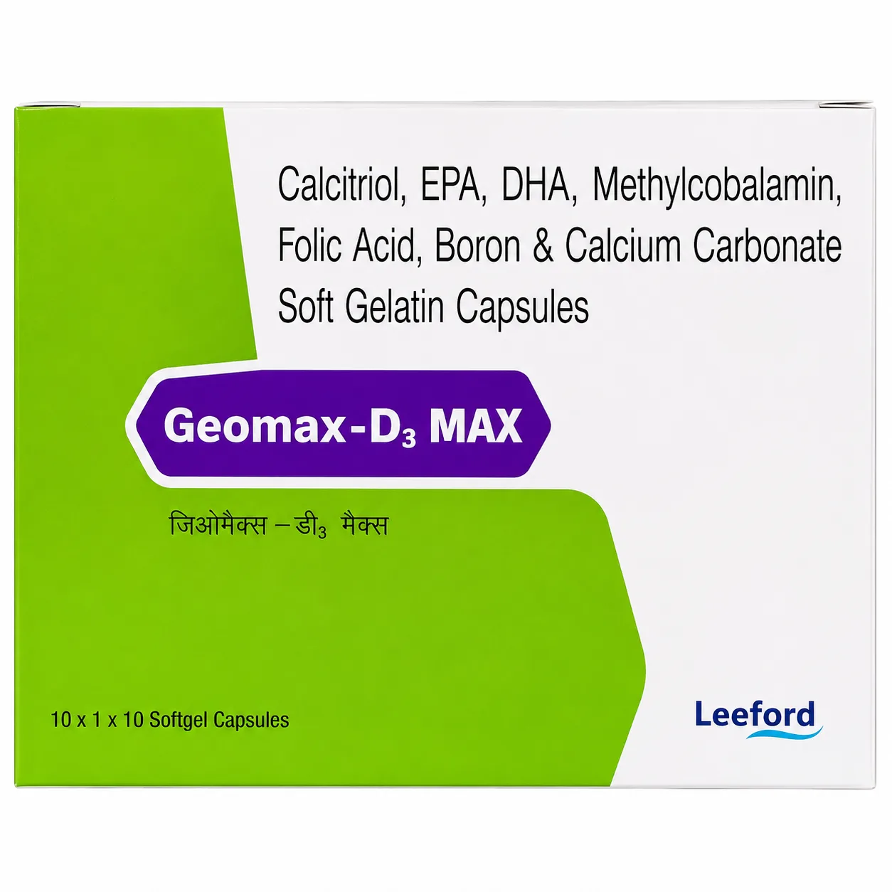 Geomax-D3 MAX Softgel Capsule Leeford