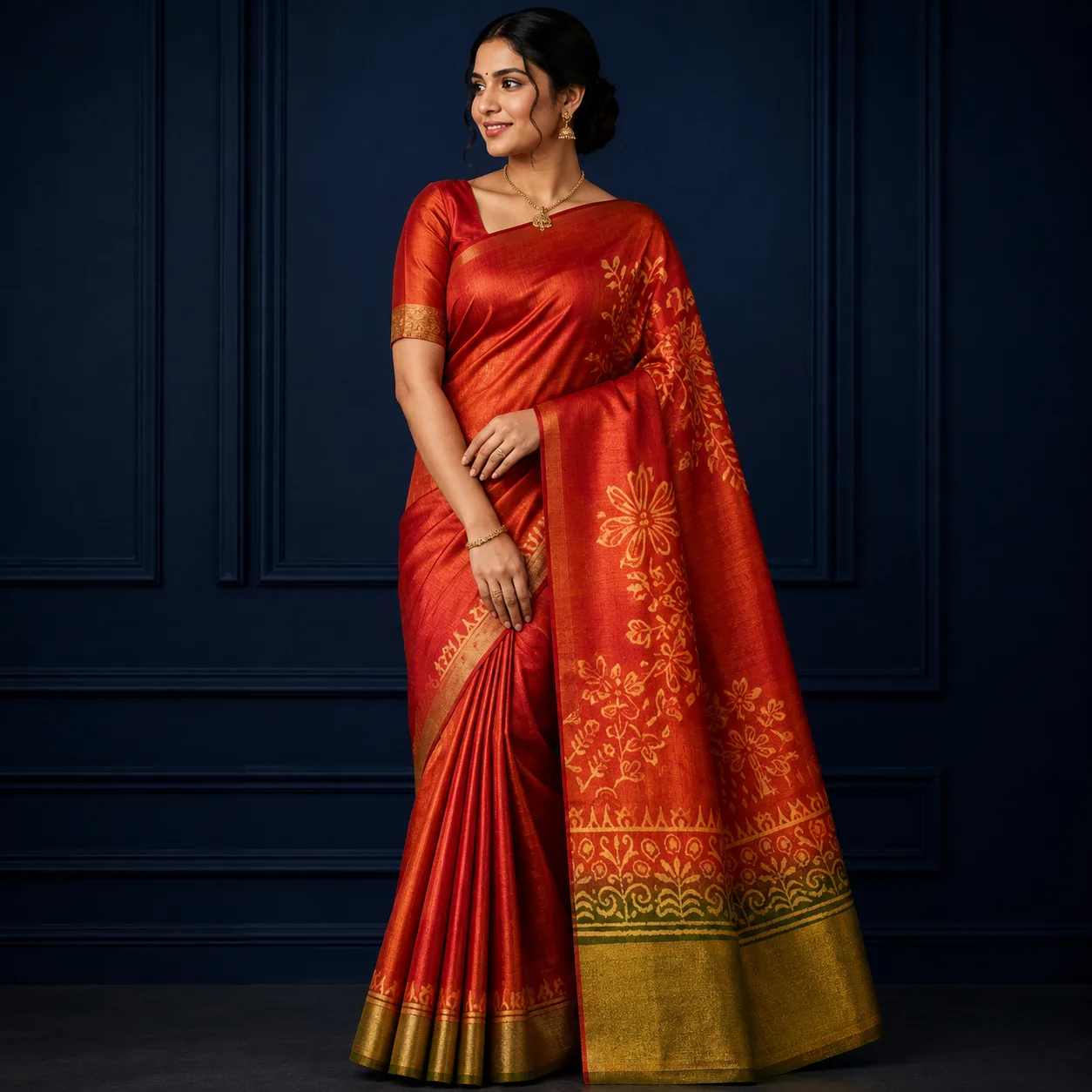 Pure Tissur Silk Pattu Saree I 1V - 003 I Tamoto Pink Saree