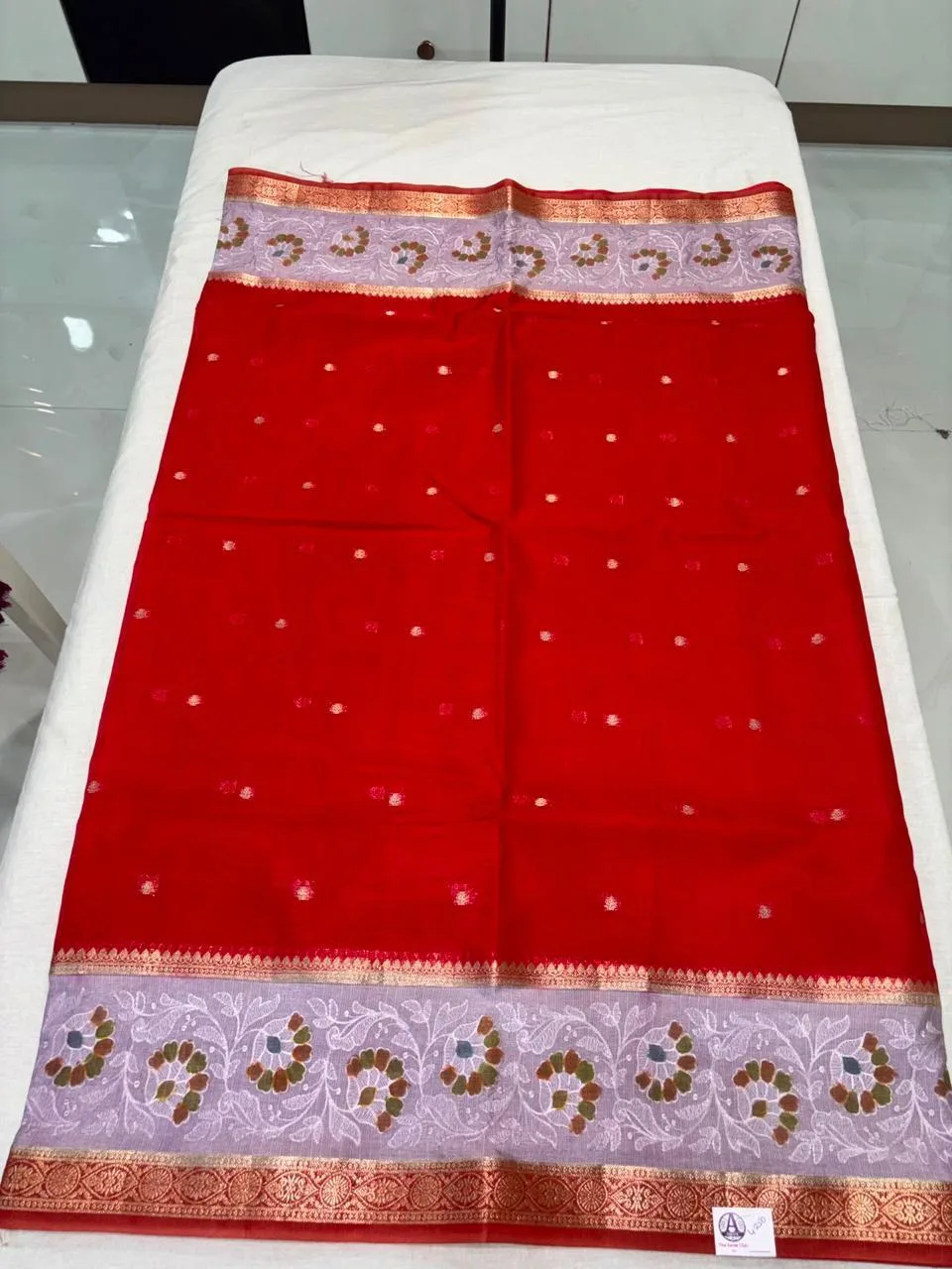 Cotton kota work saree