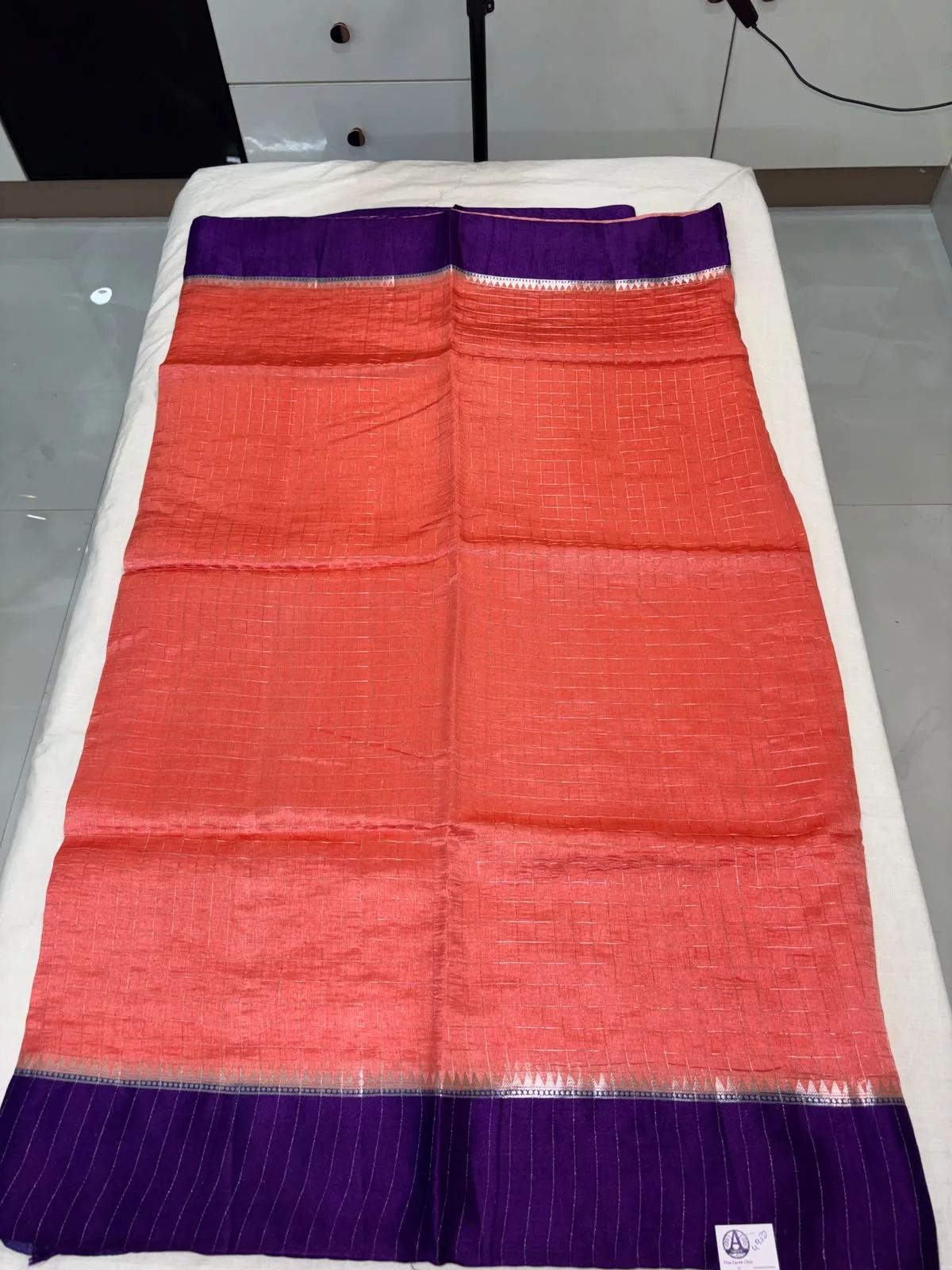 Silk checks saree