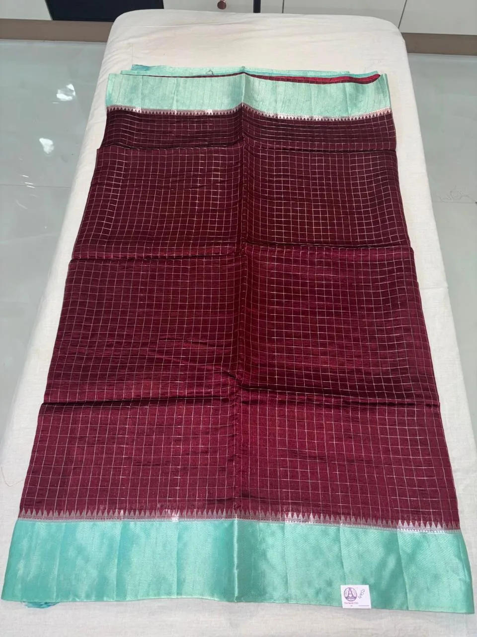 Silk checks saree