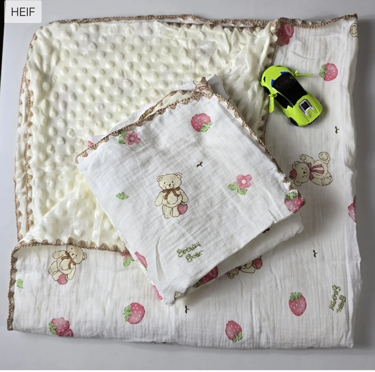 Muslin Bubble Blanket-Bear Print