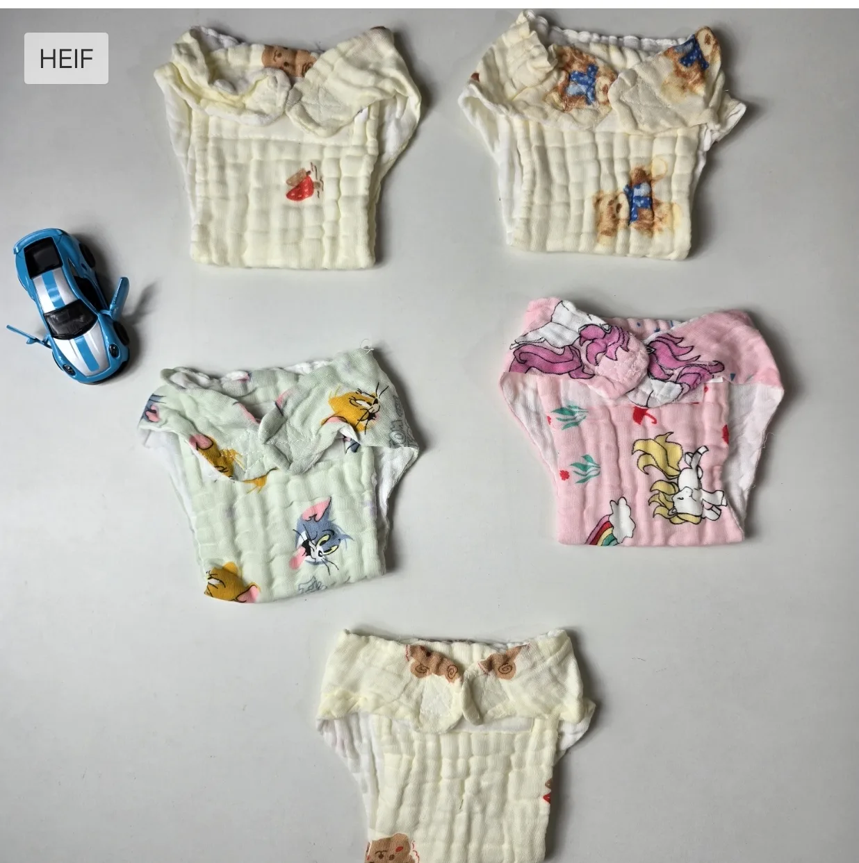 5 pcs Muslin nappy