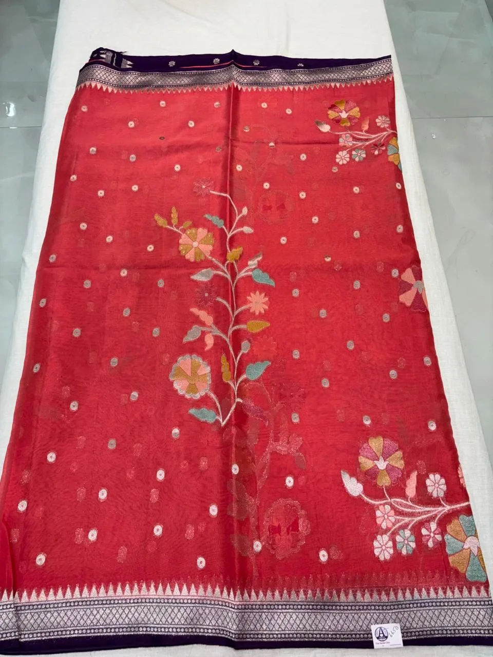 Viscos georgette saree