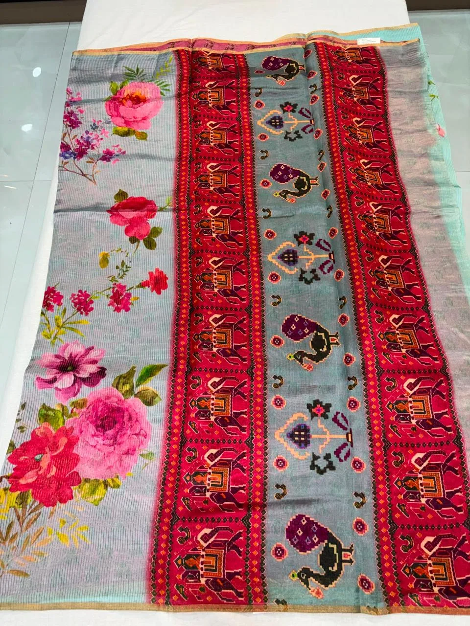 Tissue Kora saree
