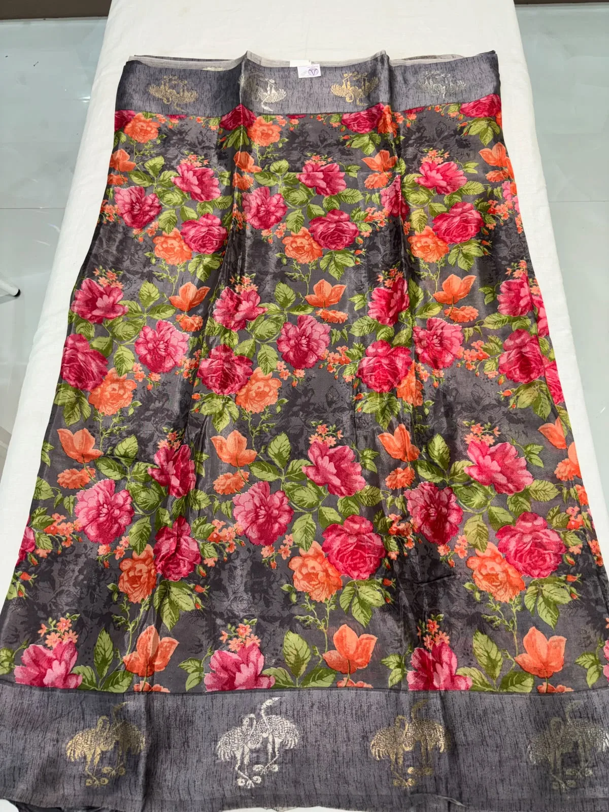 Chinon fancy saree