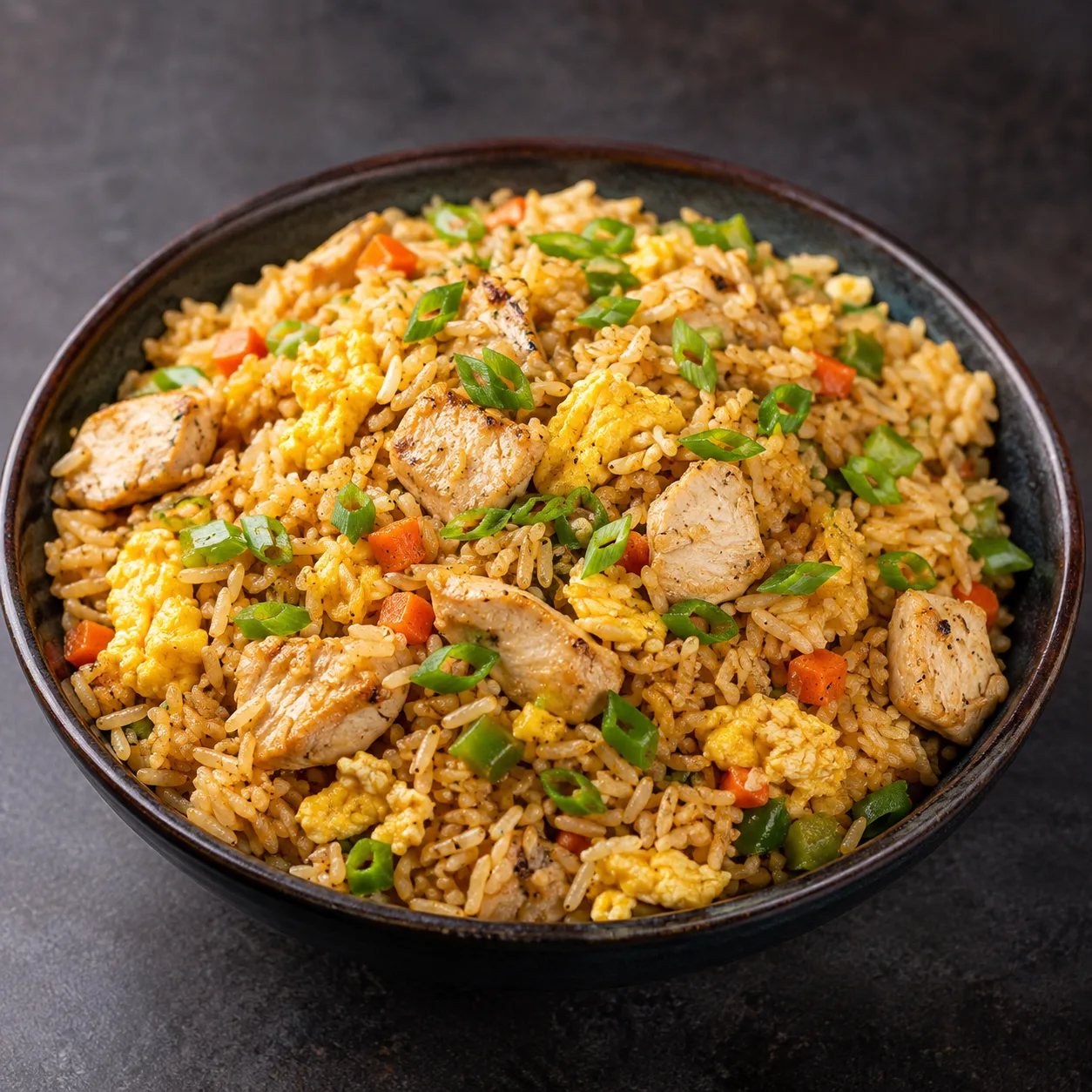 Double Egg Chicken Fried Rice