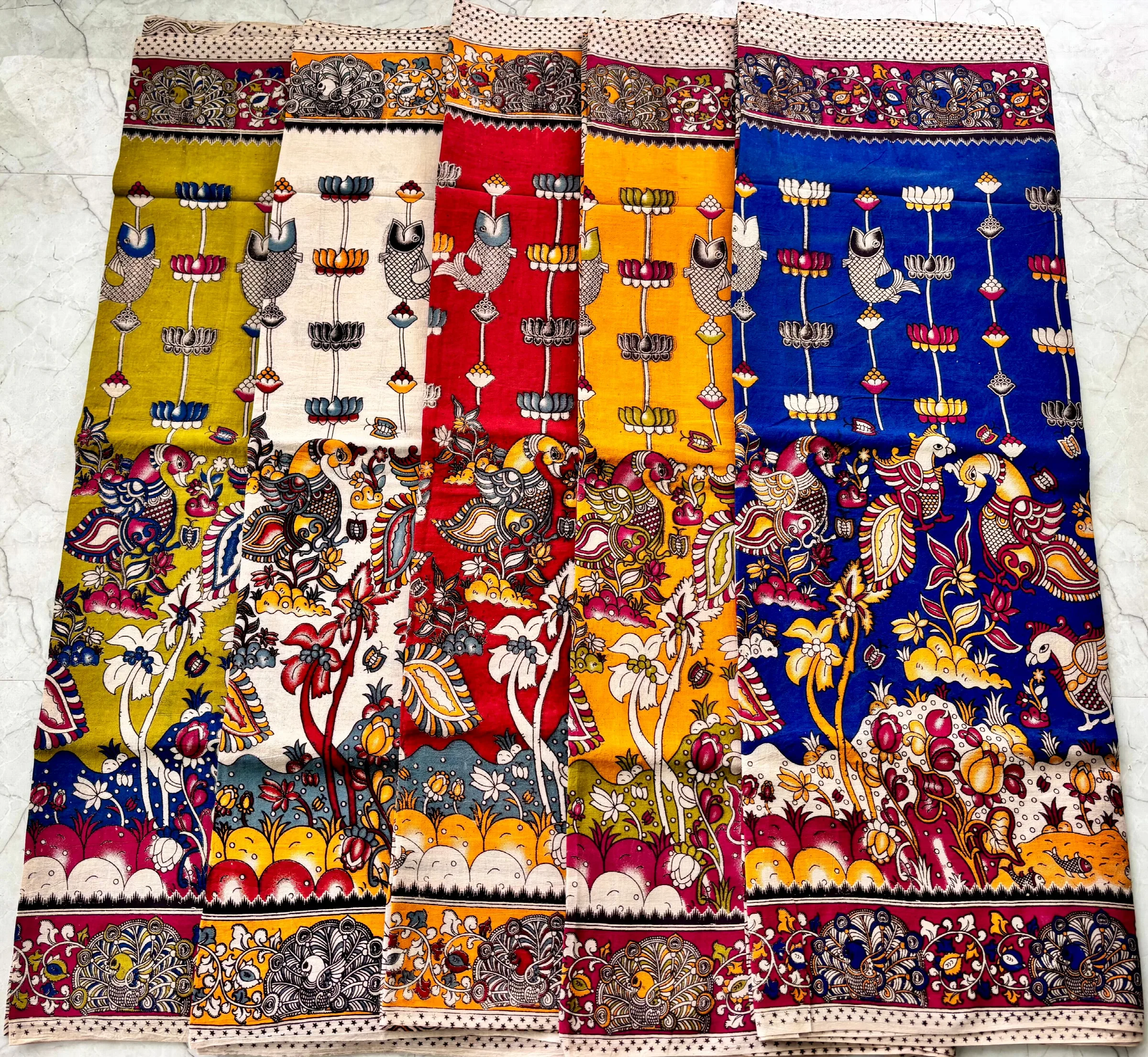 Kalamkari Cotton Handloom sarees