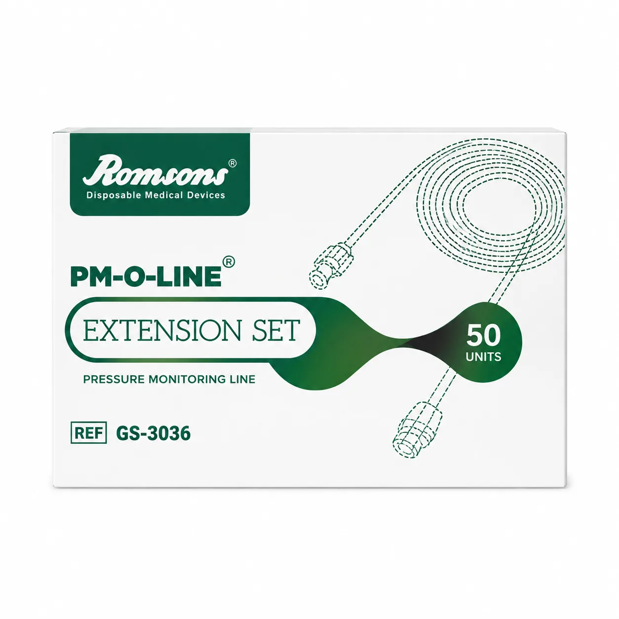 Romsons PM-O-Line (GS-3036) Extension Set, Length - 100 CM, Prime Volume - 0.90ml