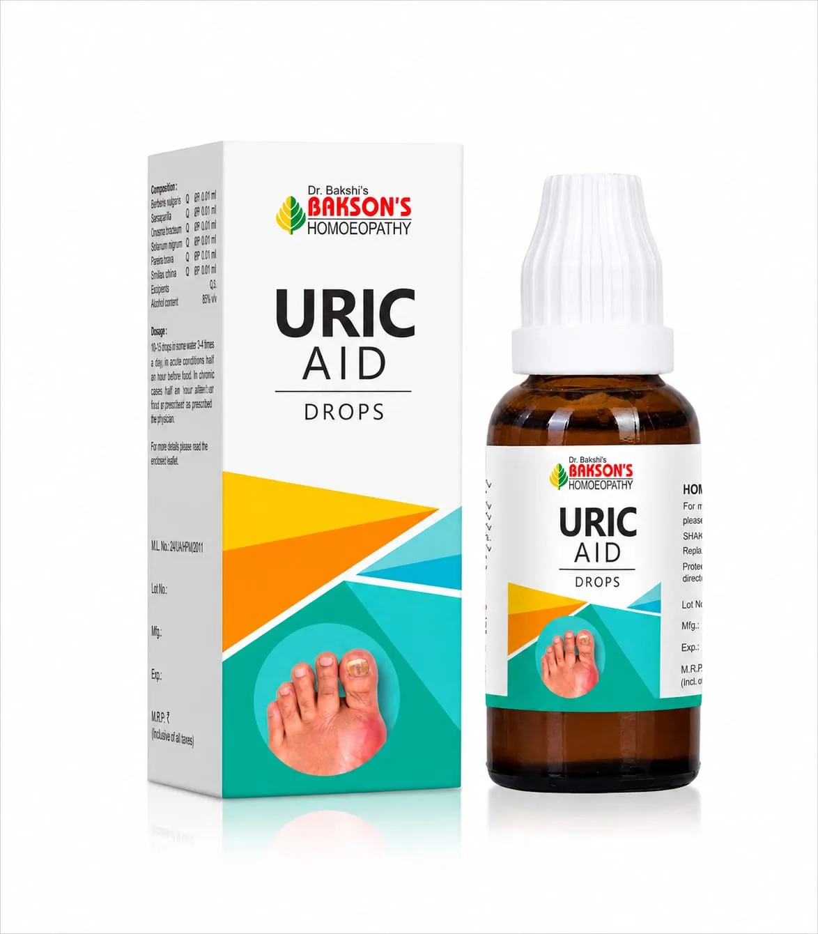 Bakson Uric Aid Drops (30 ml)