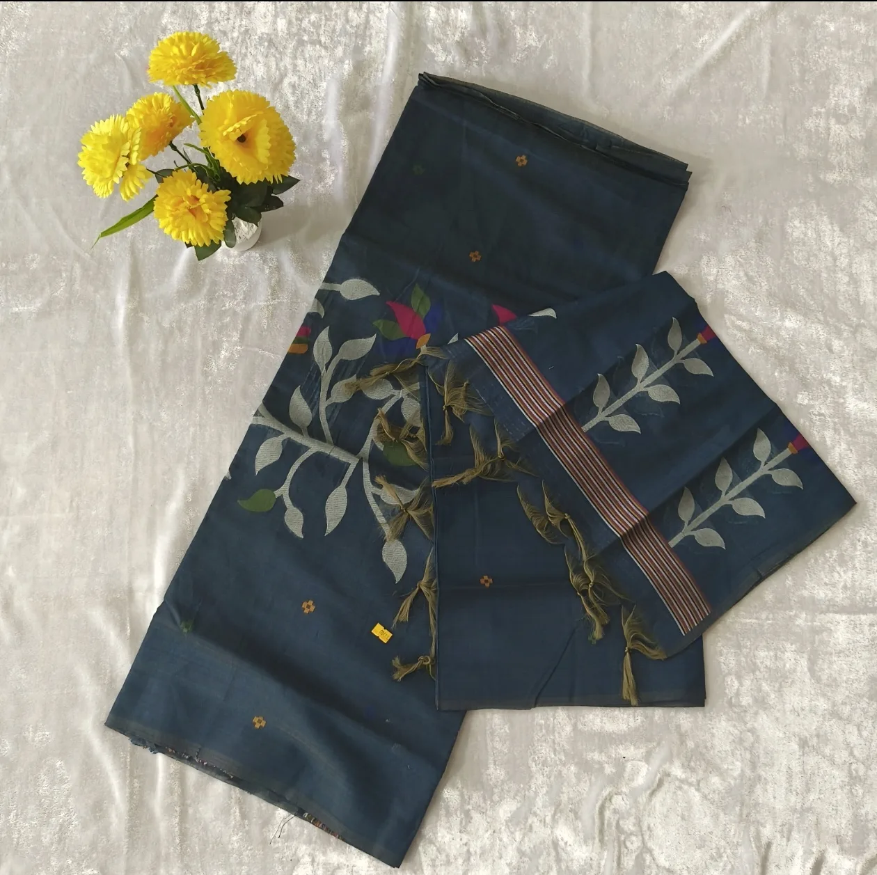“Midnight Bloom Cotton Suit”