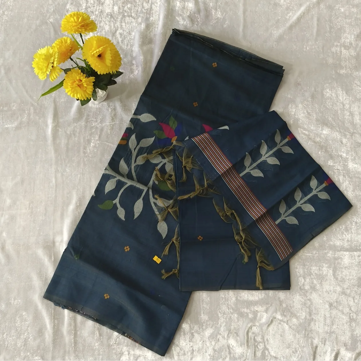 💙 “Indigo Floral Cotton Suit Set”