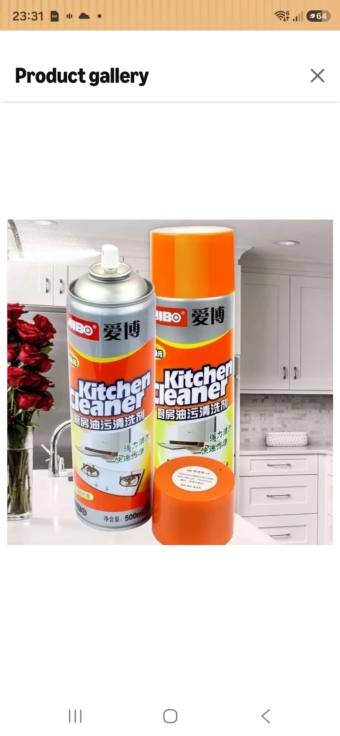 Kitchen cleaner