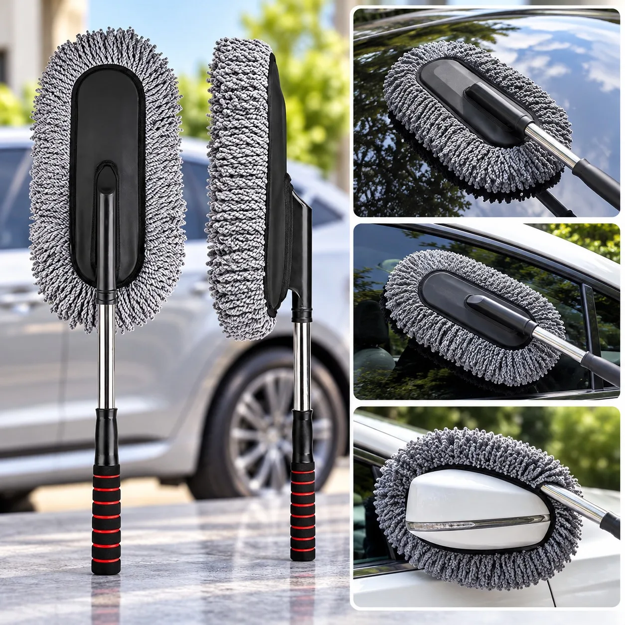 Telescopic Microfiber Car Cleaning Duster