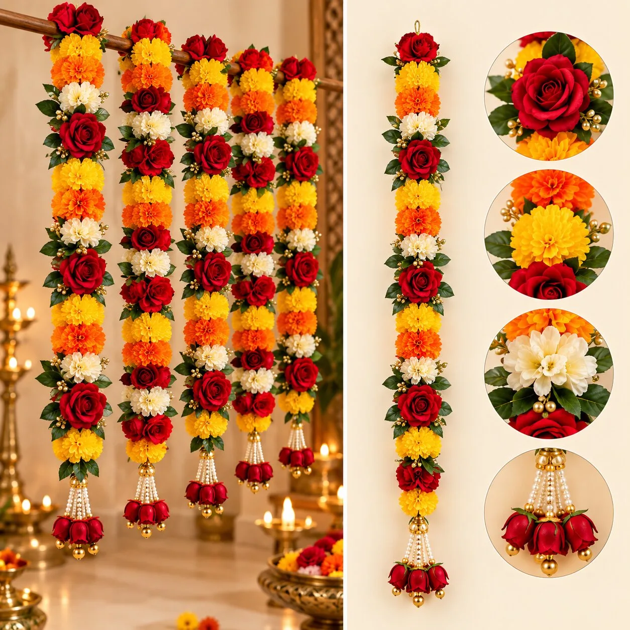 Artificial Flower Garlands