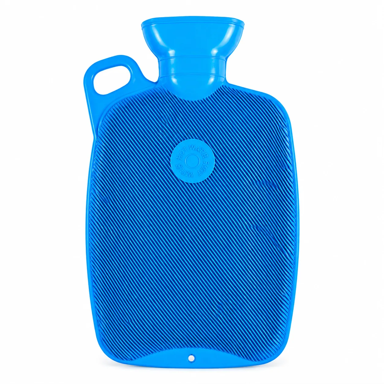 Coronation Hot Water Bottle 2.0L  (Blue and Red) - Delux With Handle (One Side Ribbed with Handle)