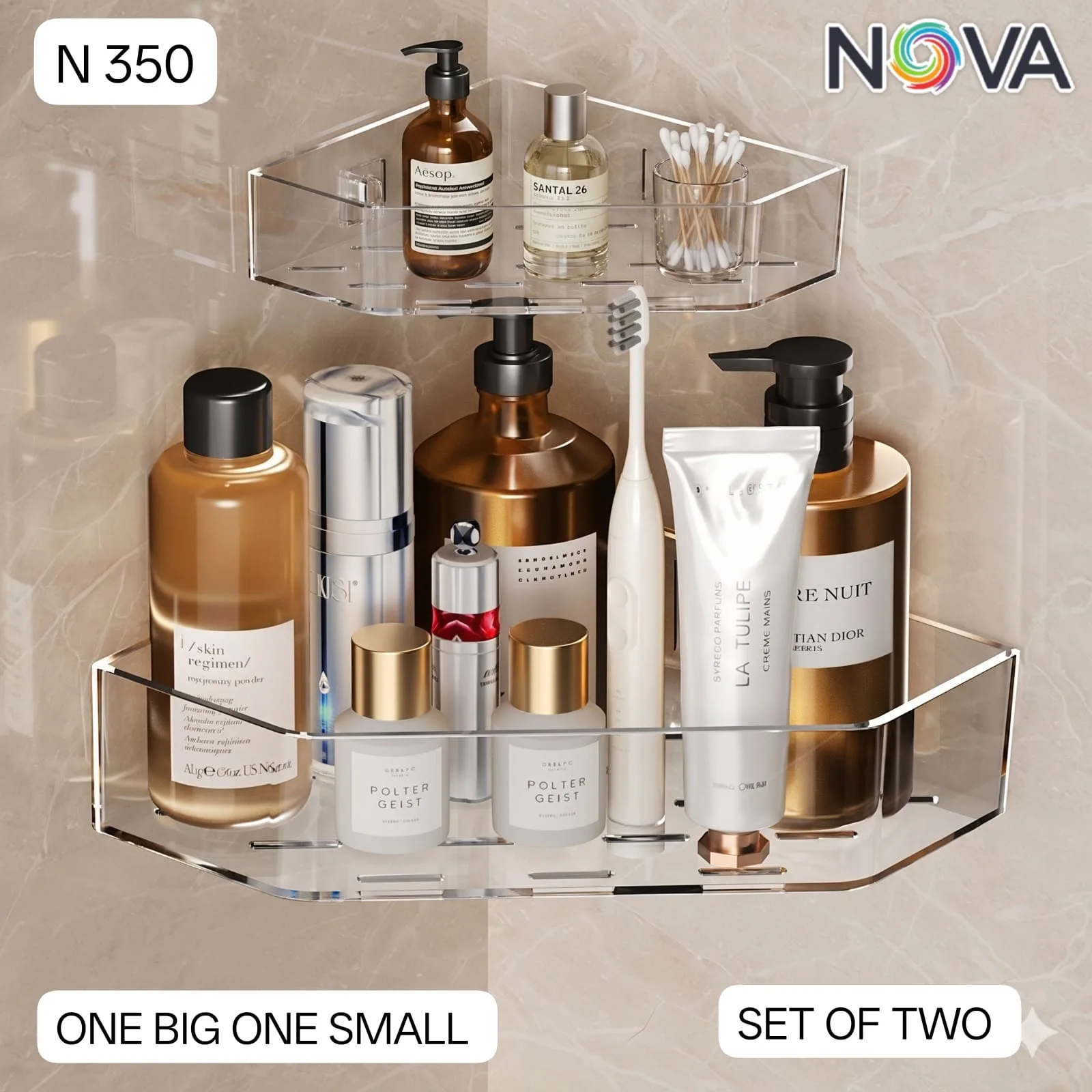 Acrylic corner set of 2