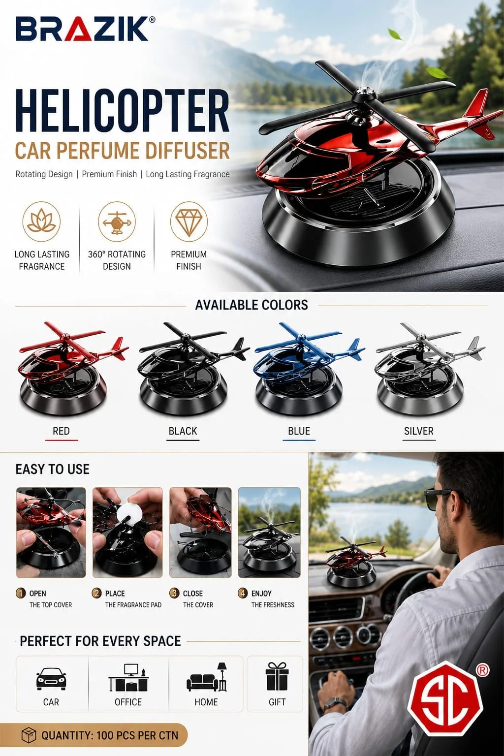 Car perfume defuser
