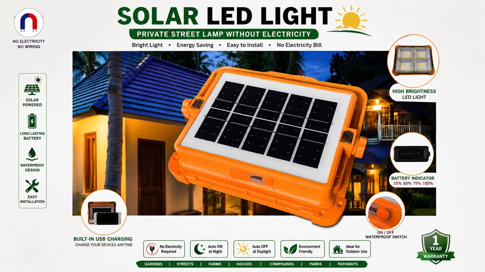 Solar LED light