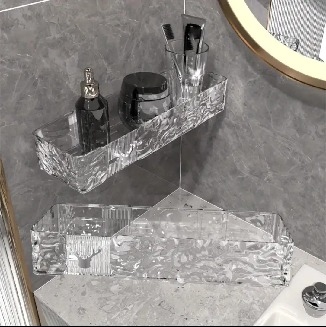 Acrylic bathroom organizer
