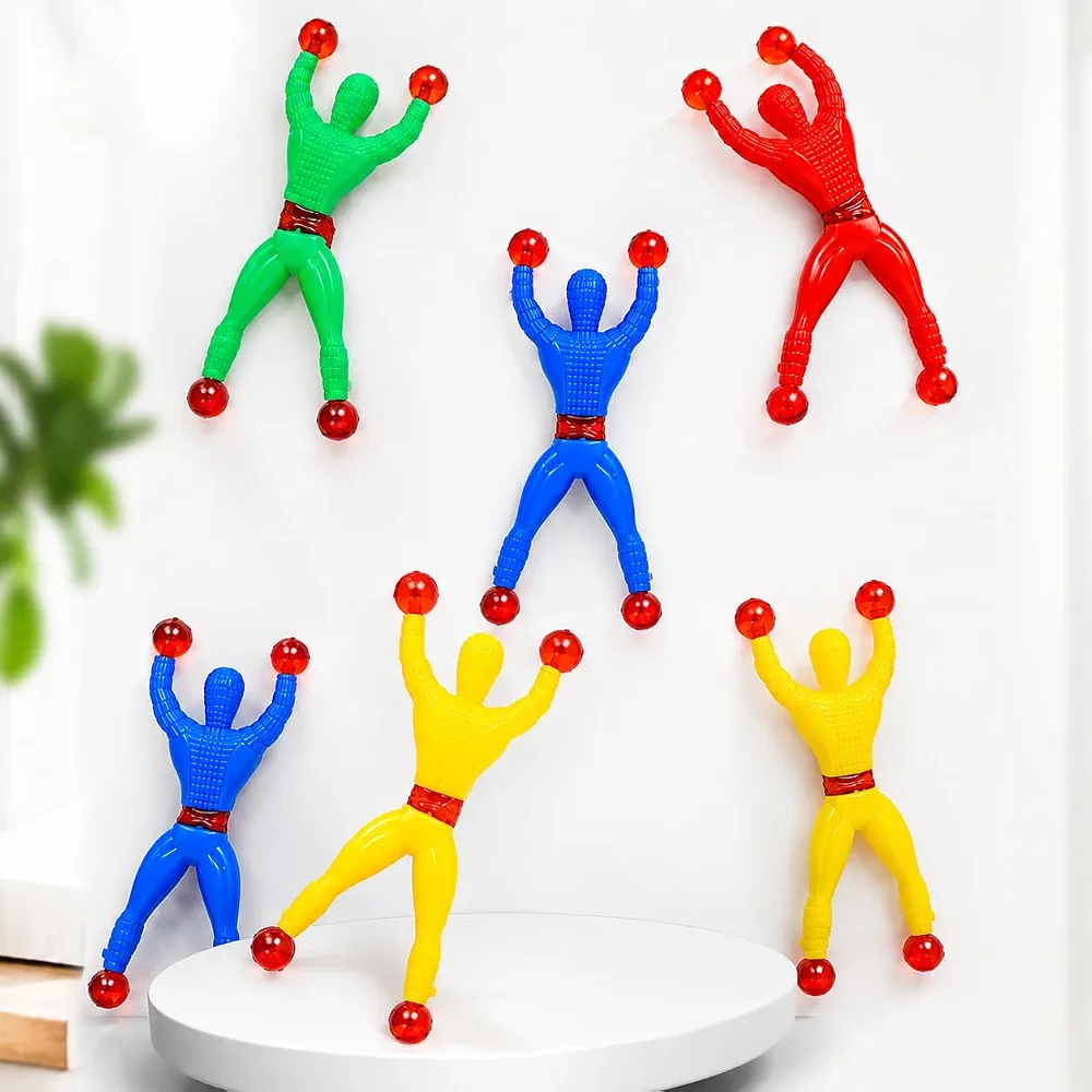 Sticky Wall Climbing Man