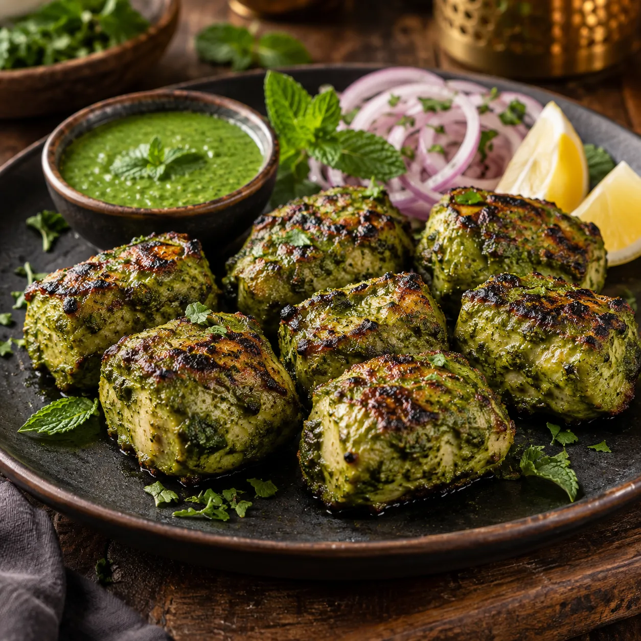 Hariyali Kebab (8 pcs)
