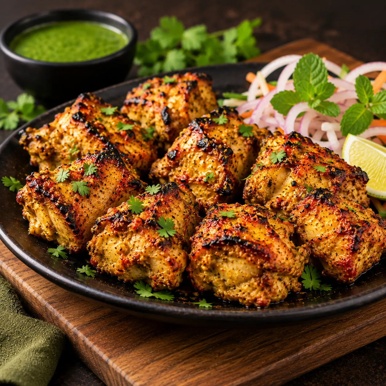 Chicken Achari Kebab (8 pcs)