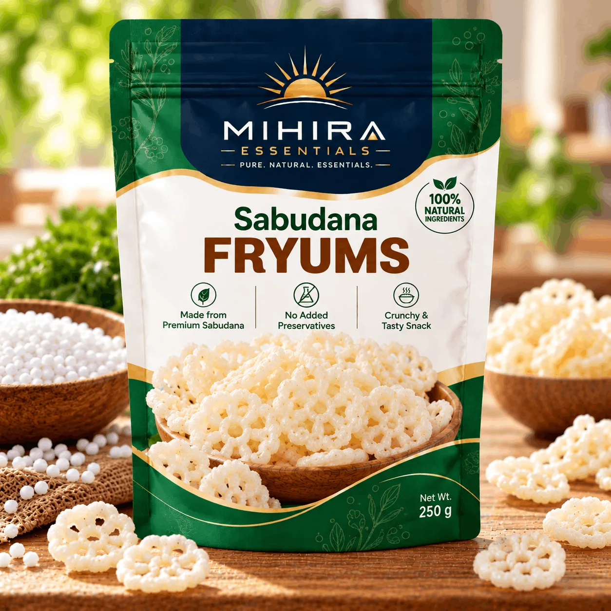 Sabudana Fryums
