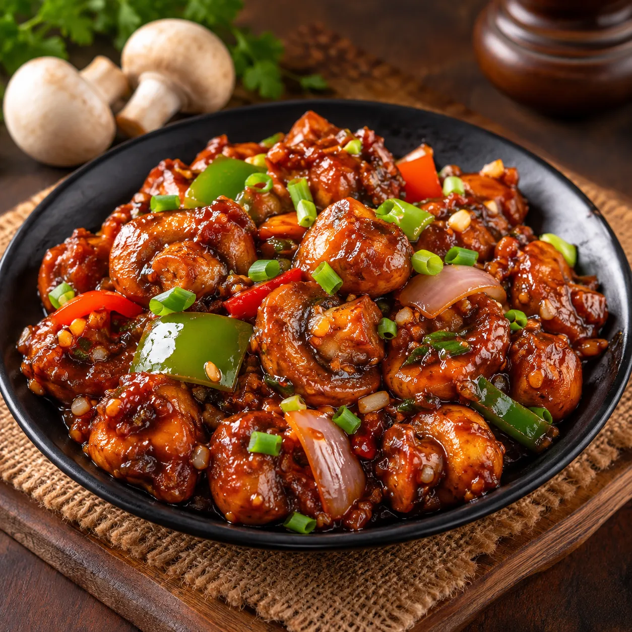 Mushroom Manchurian