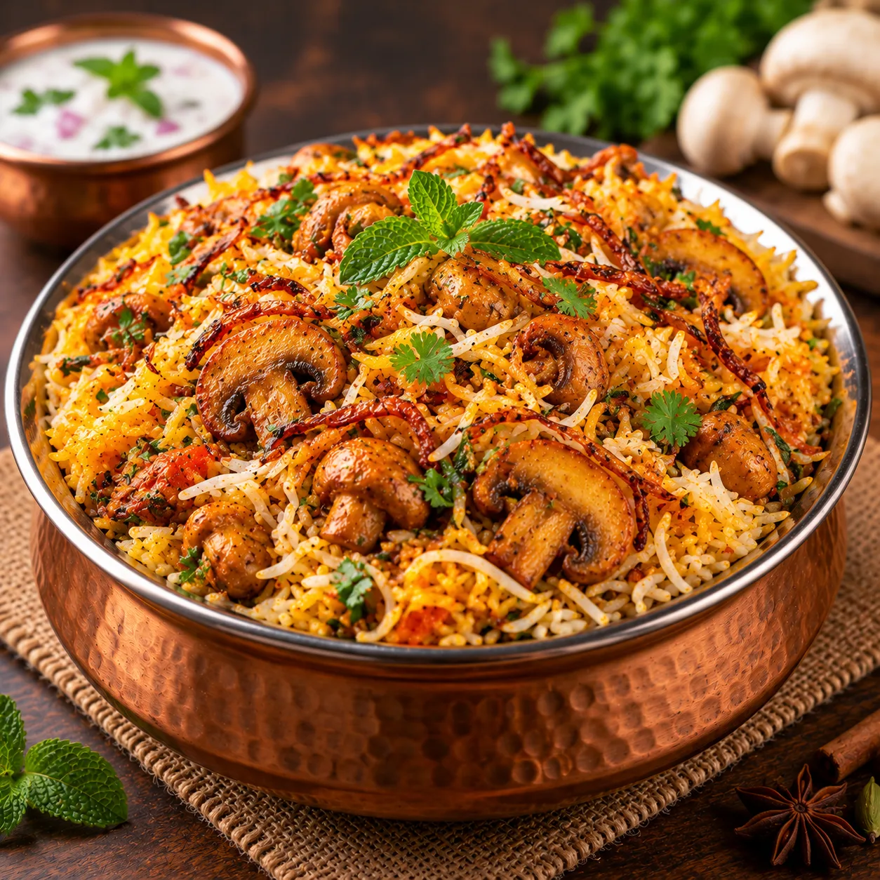 Mushroom Biryani