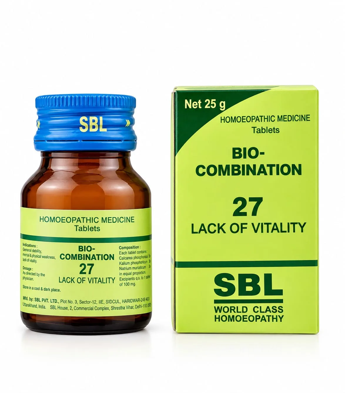SBL Bio Combination No. 27 for Lack of Vitality