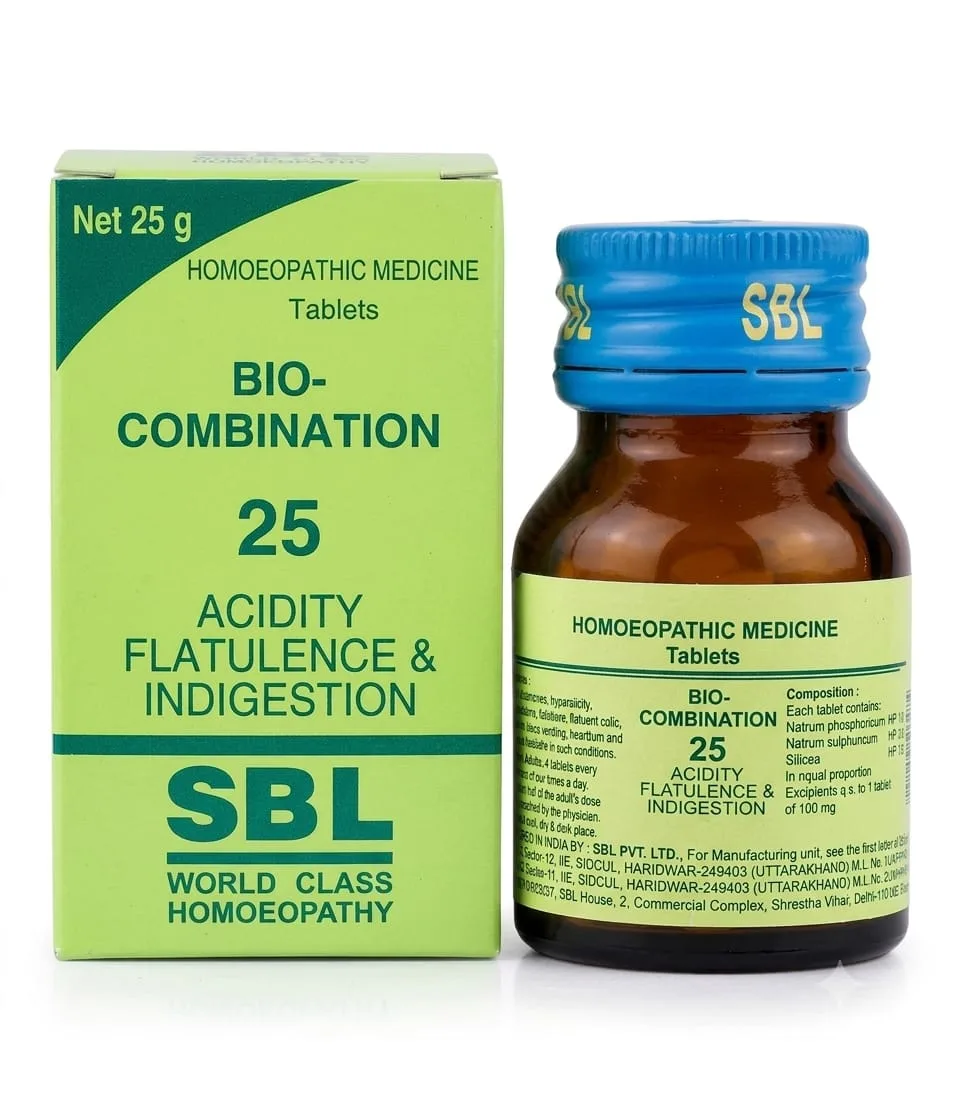 SBL Bio Combination No. 25 for Acidity, Flatulence, Indigestion