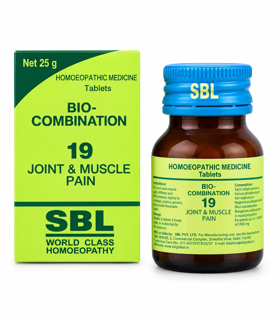 SBL Bio Combination No. 19 for Joint & Muscle Pain
