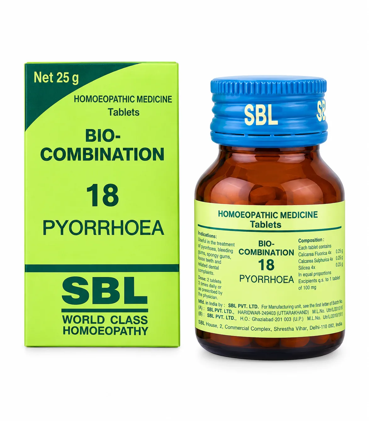 SBL Bio Combination No. 18 for Pyorrhoea