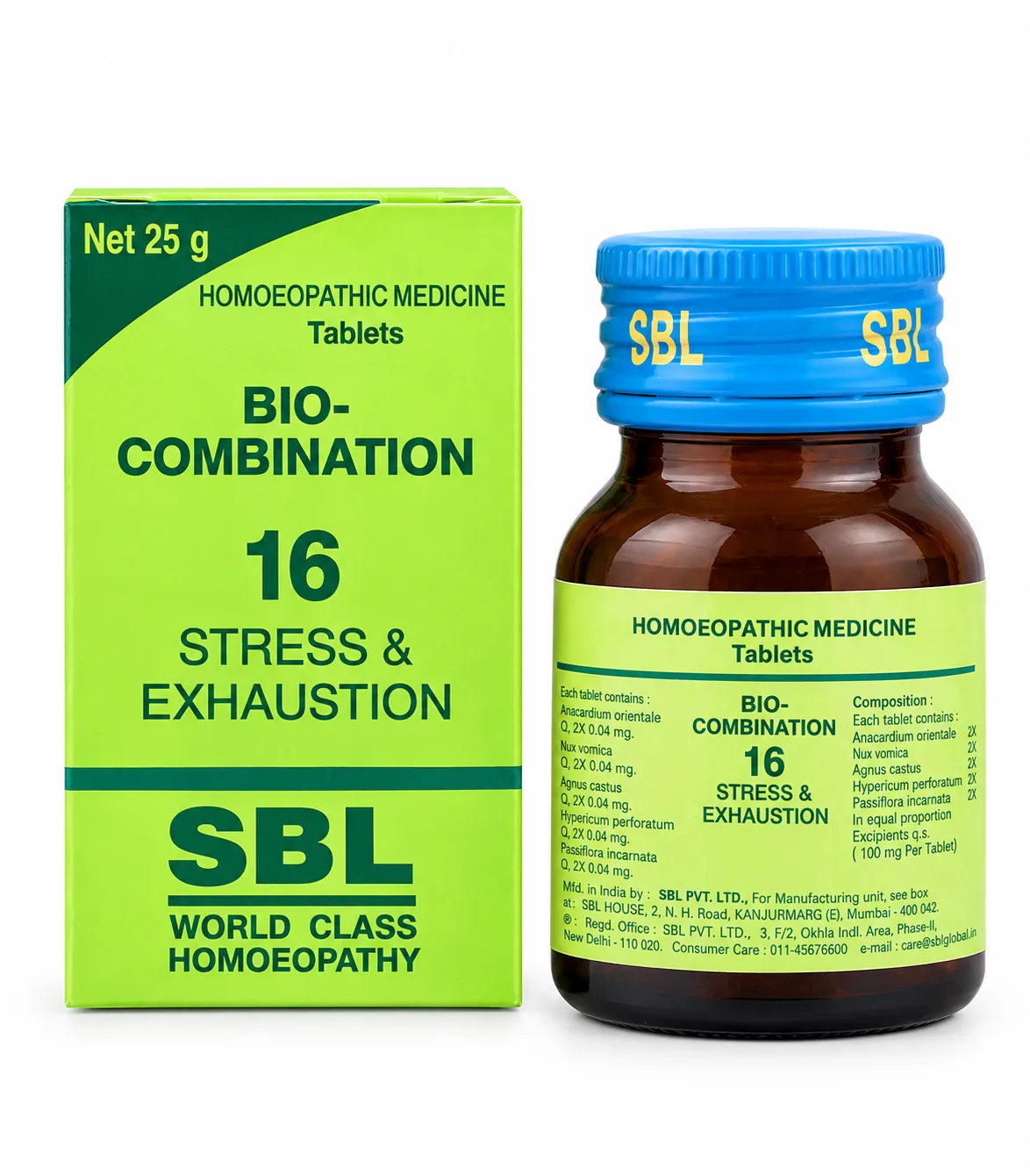 SBL Bio Combination No. 16 for Stress Exhaustion