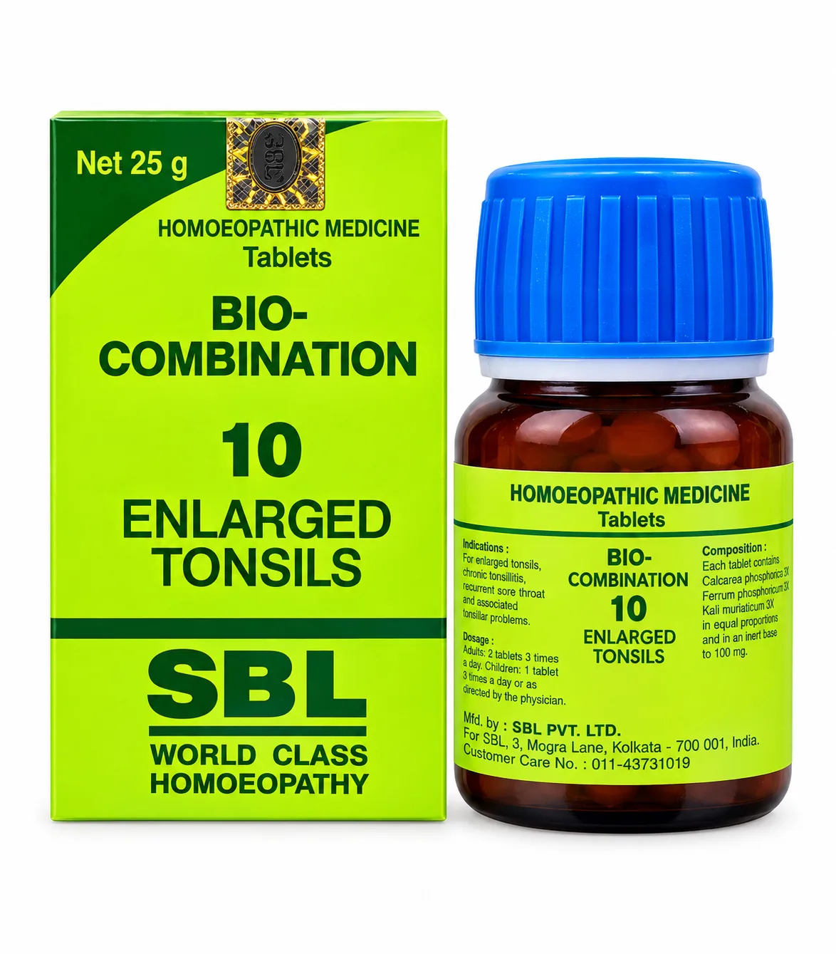SBL Bio Combination No. 10 for Enlarged Tonsils