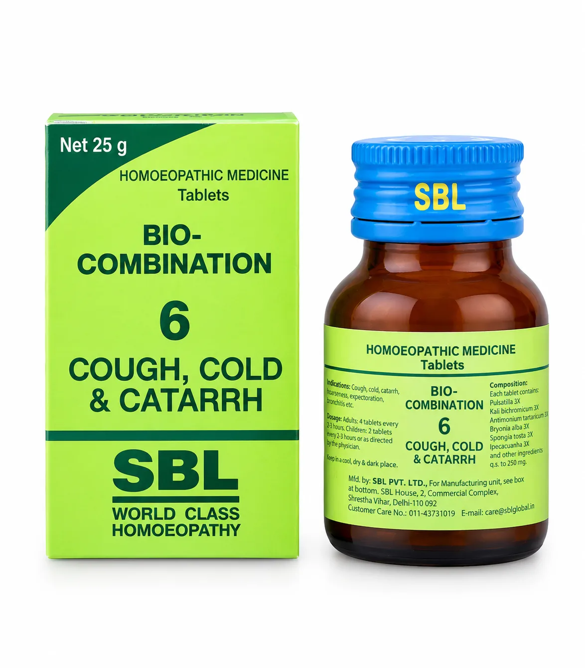 SBL Bio Combination No. 6 for Cough, Cold & Catarrh