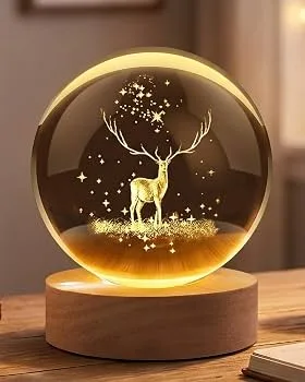 Deer Crystal Lamp
