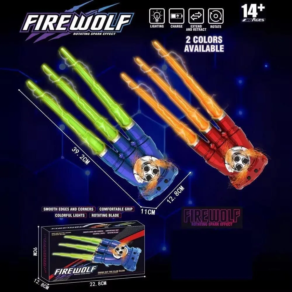 Retractable  Fire Wolf Claw