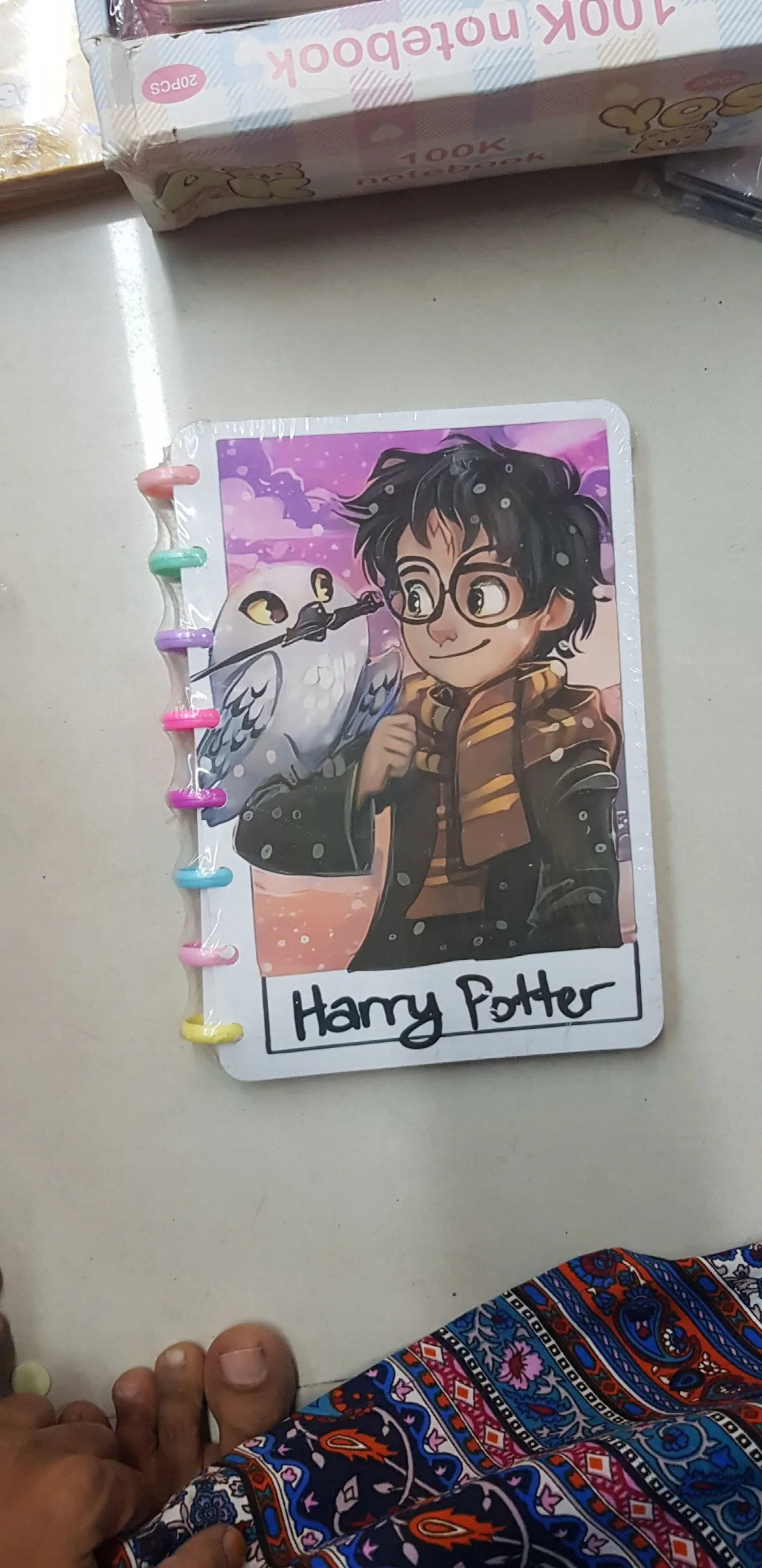 Harry Potter cartoon-style A5 disc-bound notebook