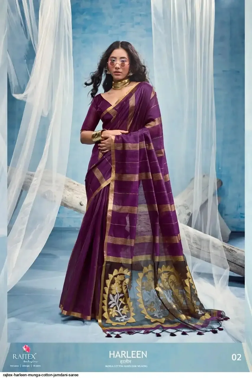 Premium Munga Cotton Jamdani Handloom Saree