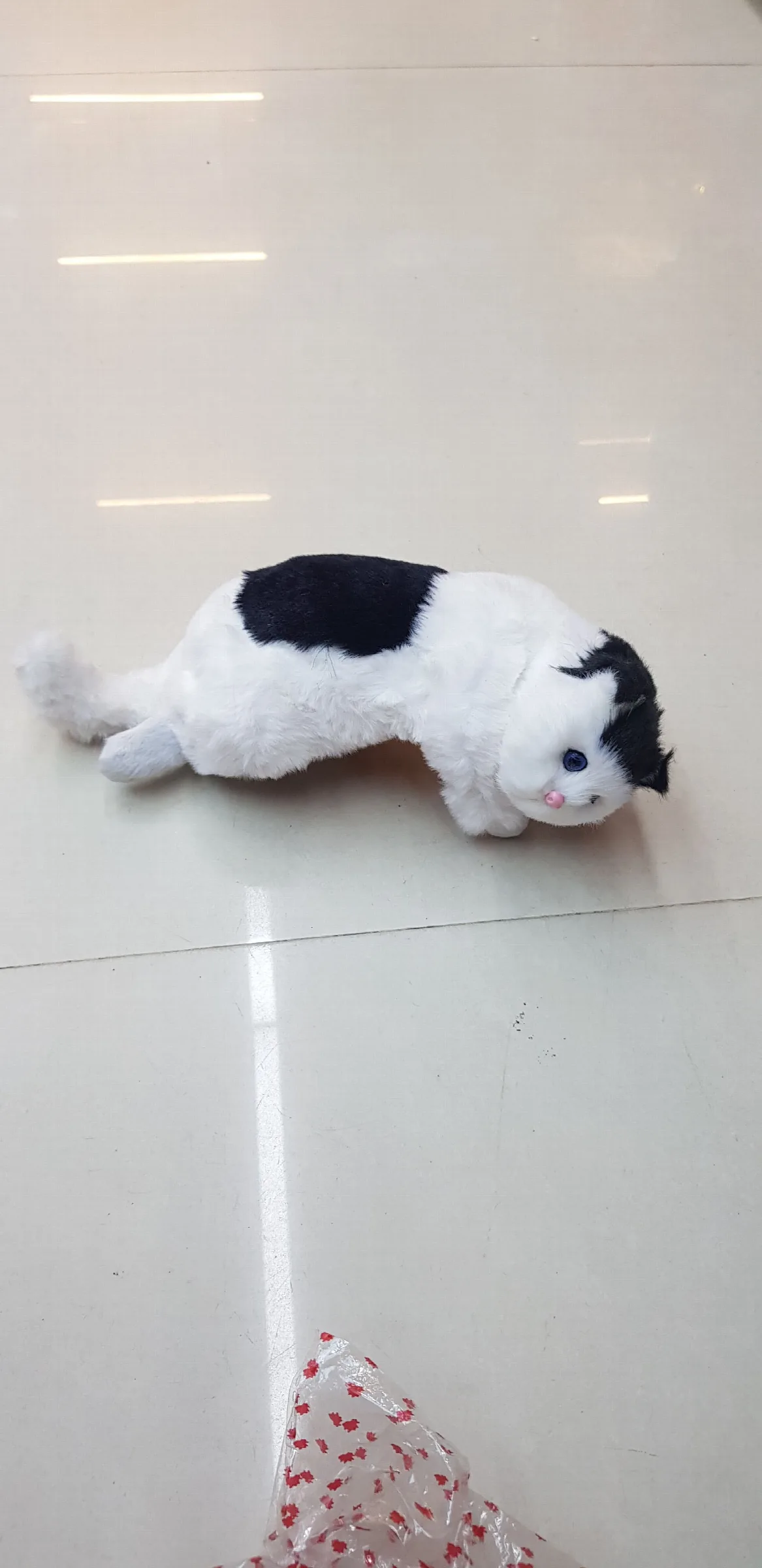 simulation plush cat figurine