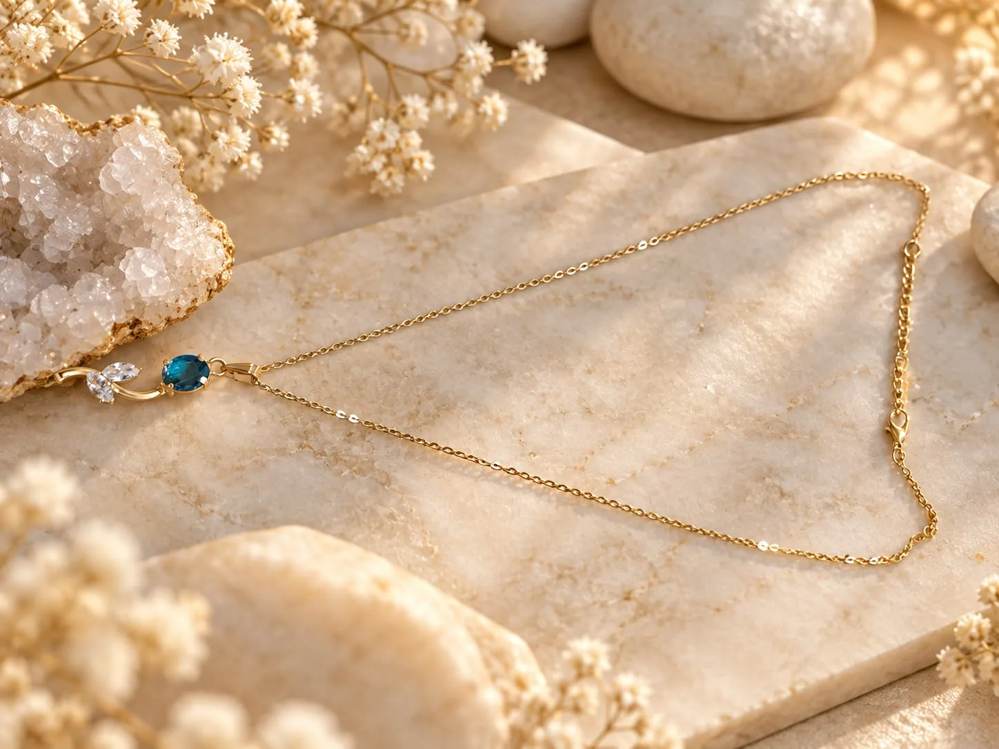 Premium Anti-Tarnish AD Stone Pendant