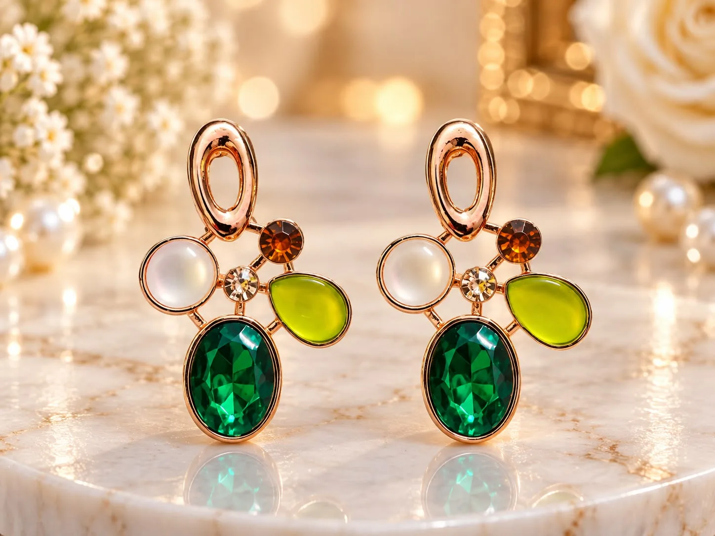 Imported Enamel Earrings