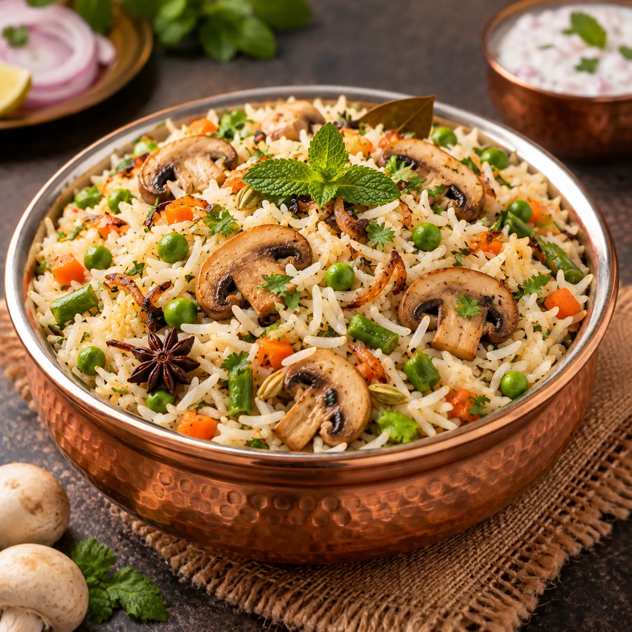 Mushroom Pulao
