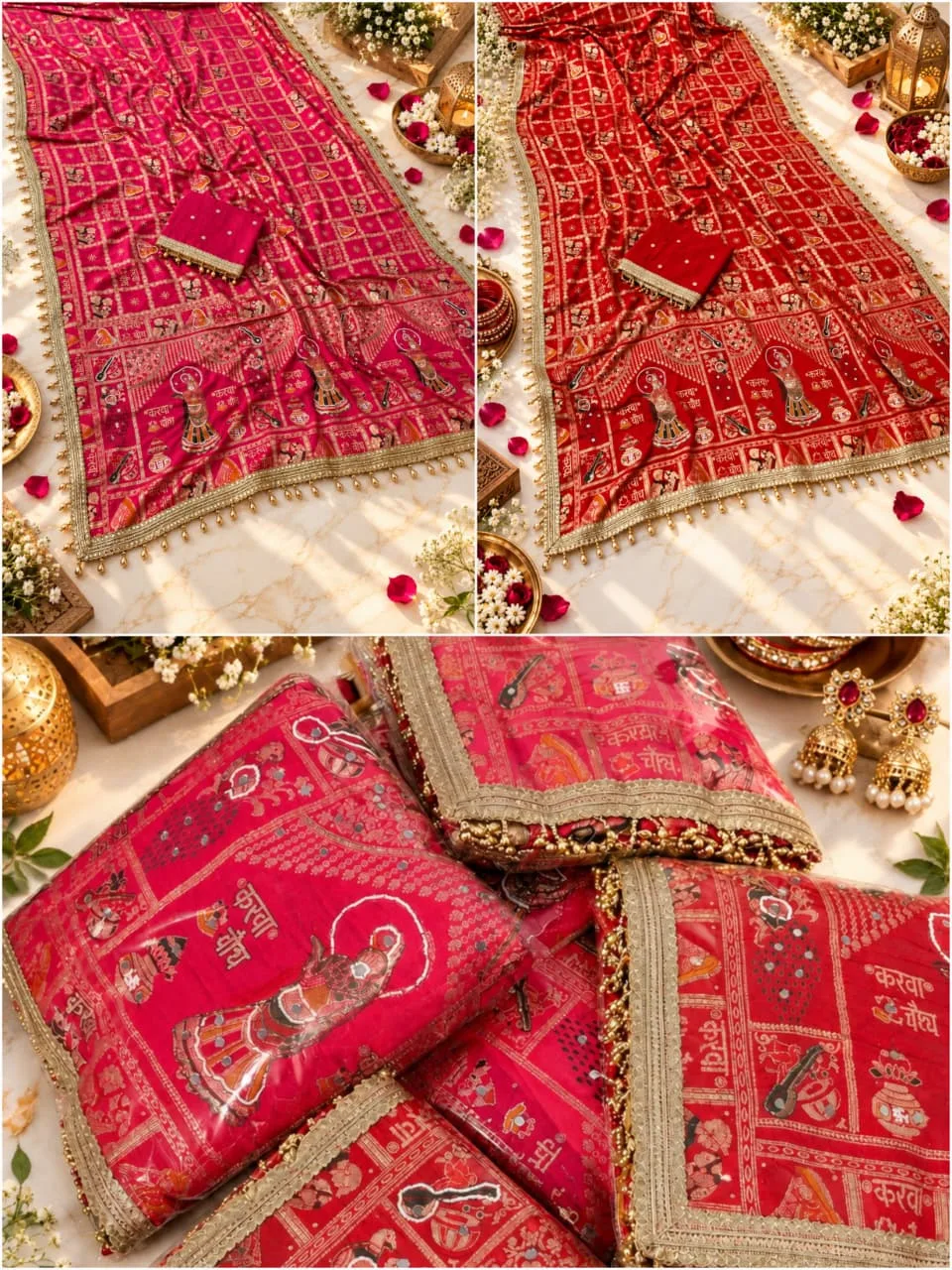 Rich Dola Viscose Meena Work Saree
